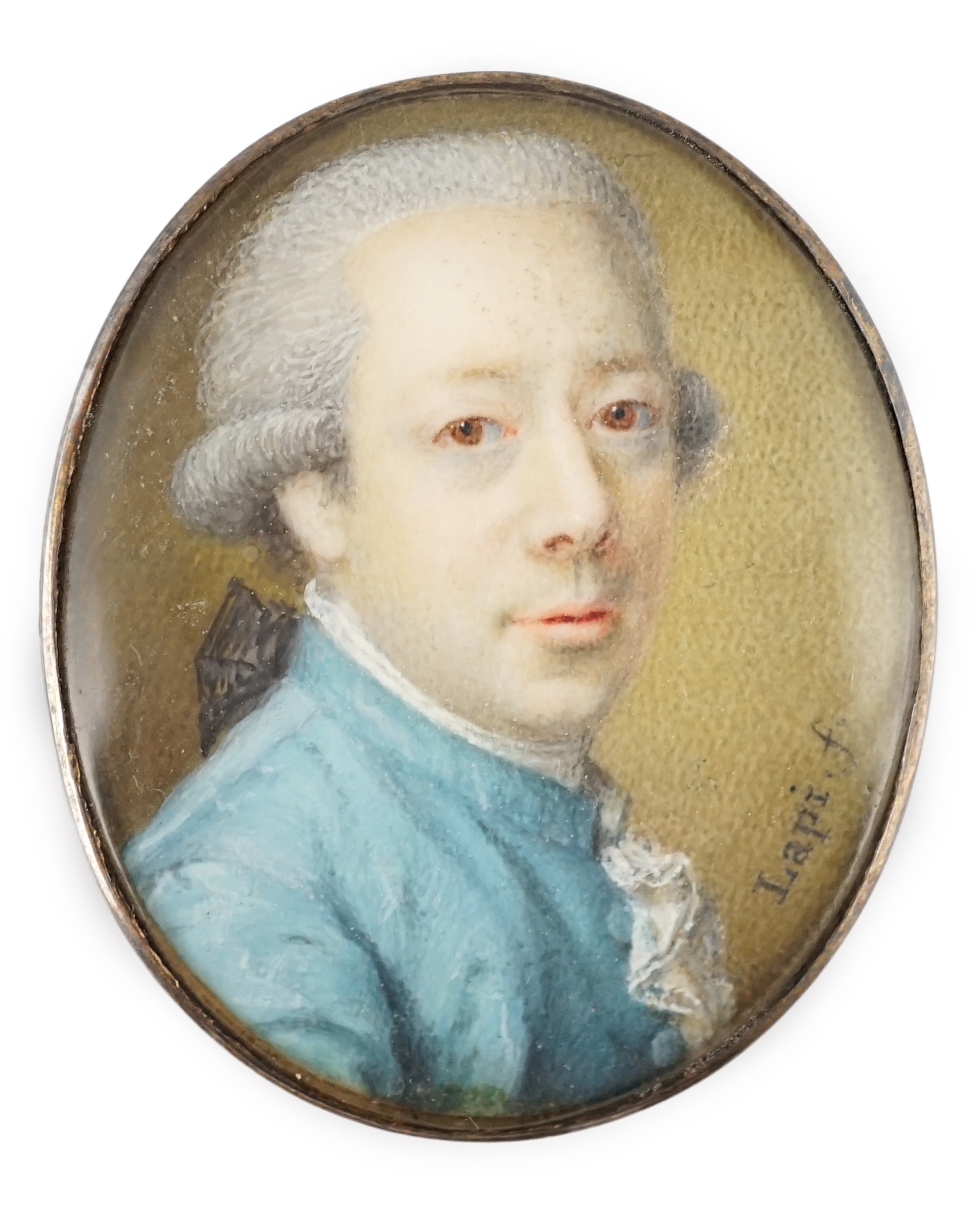 Lapi (circa 1775), Portrait miniature of a gentleman, oil on ivory, 3.5 x 2.8cm. CITES Submission reference WX9PFE22